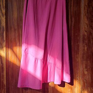 ExOfficio Convertible Skirt Dress for Travel Hidden pocket Size M Hot Pink